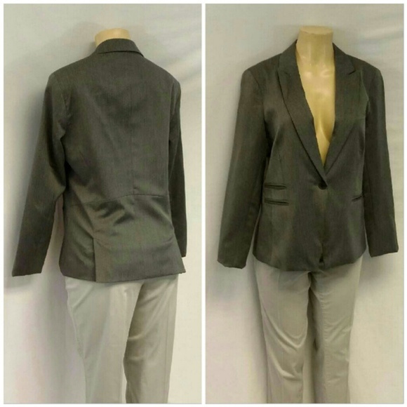 ATTENTION, Fully Lined, Gray Blazer size 12 - Picture 5 of 8